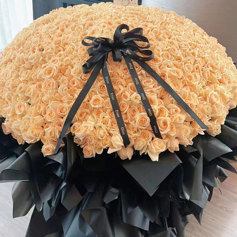 求婚朵玫瑰花束52送女友七夕花束9990表白配送鲜花速递同城朵