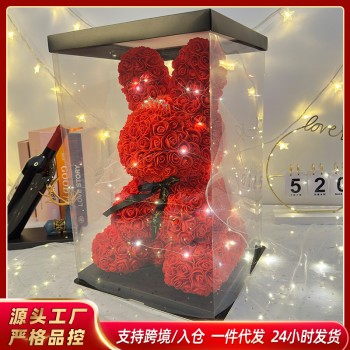 永生花玫瑰兔子520情人节母亲礼物生日礼物送女友圣诞创意仿真花
