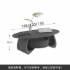 奶油风极简岩板茶几客厅家用茶几网红爆款2024新款轻奢茶桌小户型