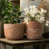 简约非洲元素人像水泥花盆家居花园装饰品手工彩绘多肉植物盆栽
