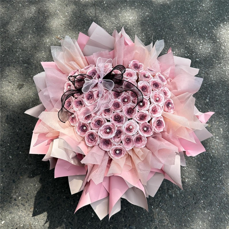 母亲情人节礼物乌梅子酱花玫瑰花束香皂花高级感送闺蜜生日礼物