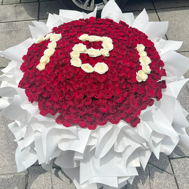 999朵365朵红玫瑰花束鲜花速递同城北京上海成都配送生日求婚