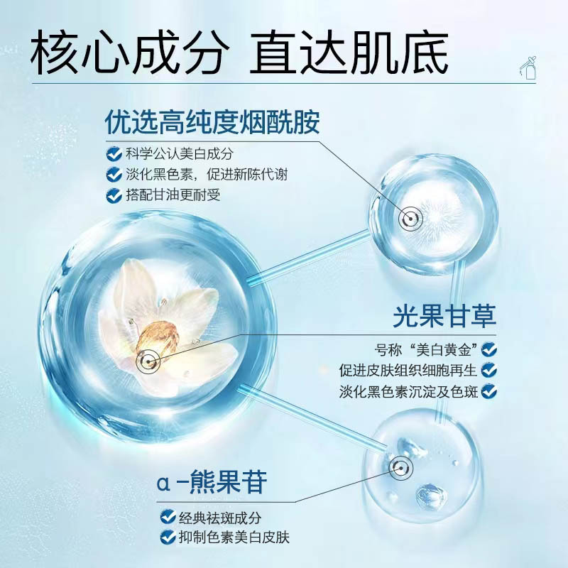 美容院专供祛斑霜美白去黑色素护肤品套盒院线淡去雀斑黄褐斑套装