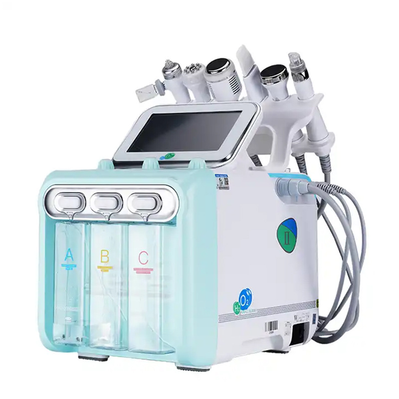 氢氧小气泡美容仪6合1脸部导入补水注氧仪吸黑头去角质层皮肤管理