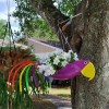 独立站新品Flying Parrot Flower Pot 彩色鹦鹉花盆园林装饰摆件