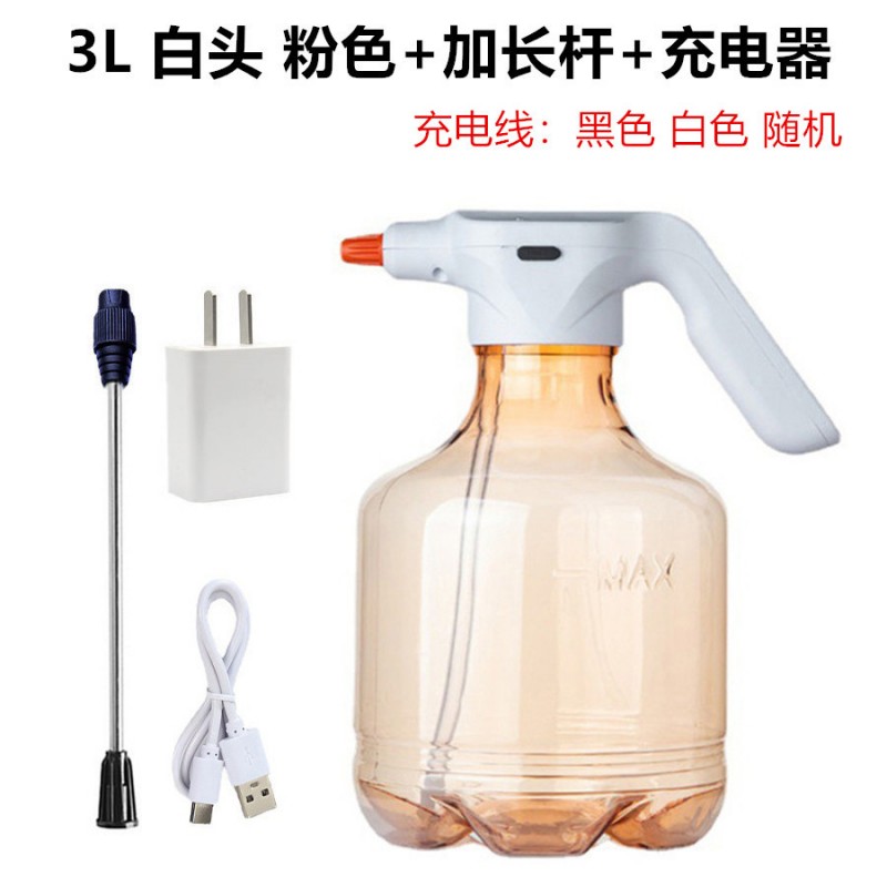 3L电动喷水壶浇花家用电动喷雾器消毒园艺洒水壶Water Spray Can