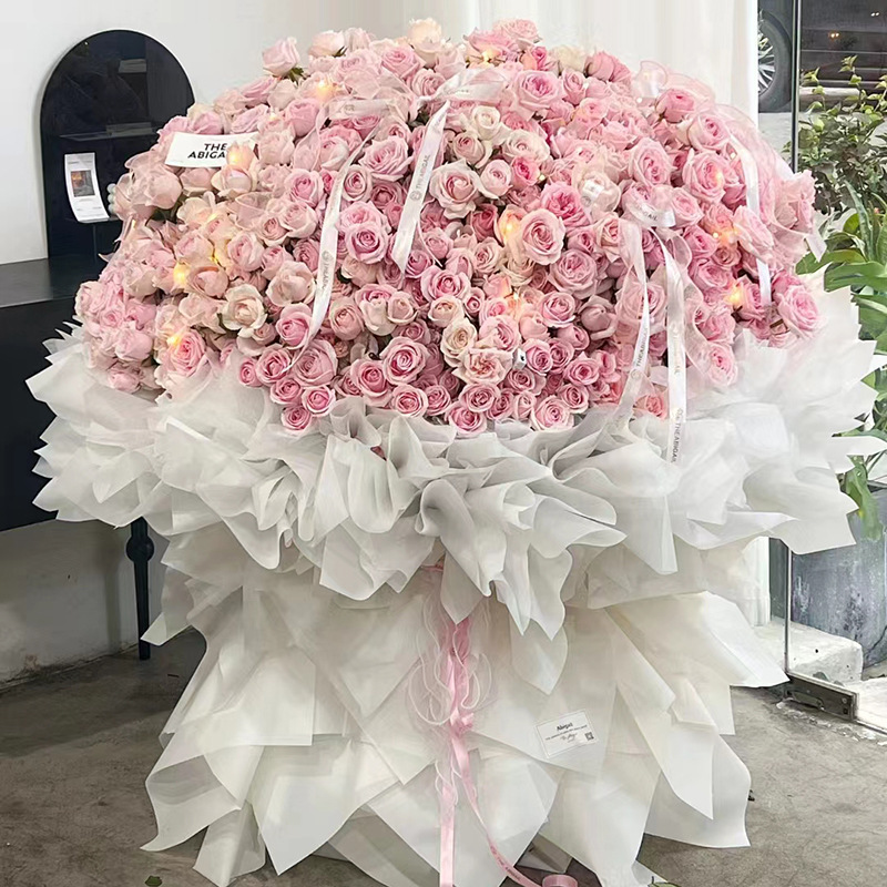 求婚朵玫瑰花束52送女友七夕花束9990表白配送鲜花速递同城朵