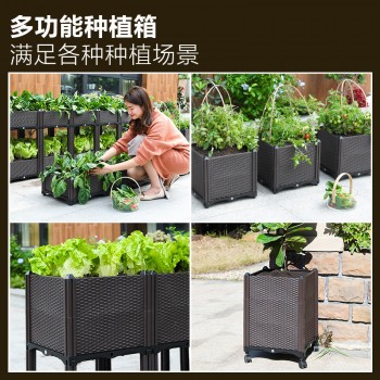 蔬菜花园种植箱塑料韭菜拼装酒店蔬菜箱耐用阳台种花神器种菜造型