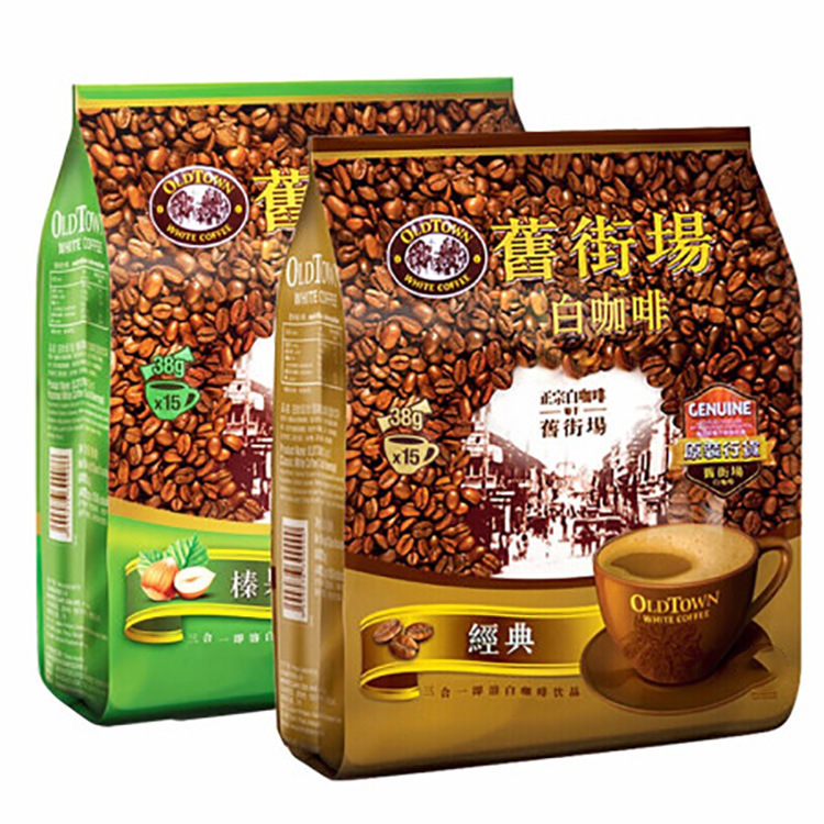 港版旧街场oldtown 马来西亚进口 白咖啡三合一经典原味速溶咖啡