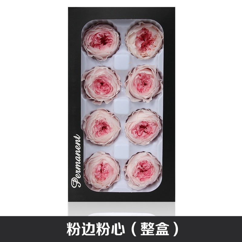 国产奥斯汀永生花A级4-5cm钥匙扣车挂礼盒花材新娘头饰干花保鲜花