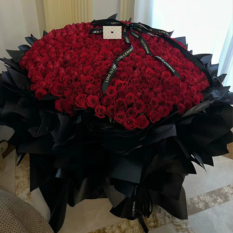 求婚朵玫瑰花束52送女友七夕花束9990表白配送鲜花速递同城朵