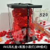 永生花玫瑰花熊七夕情人节礼物母亲节仿真PE花泡沫熊创意礼品摆件
