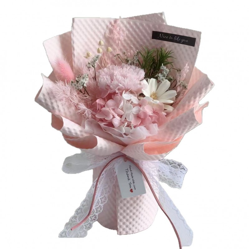 女神节母亲节教师节永生花玫瑰康乃馨花束伴手礼物装饰摆件