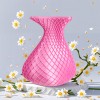 3D打印塑料花瓶北欧色花瓶装饰工艺品仿釉干湿花插花容器客厅摆件