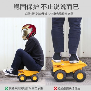 儿童大号沙滩挖掘工程翻斗车挖土车推土机可坐宝宝男孩玩具车1岁2