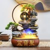 假山流水喷泉客厅循环水景观招财风水轮办公室生财桌面加湿器摆件