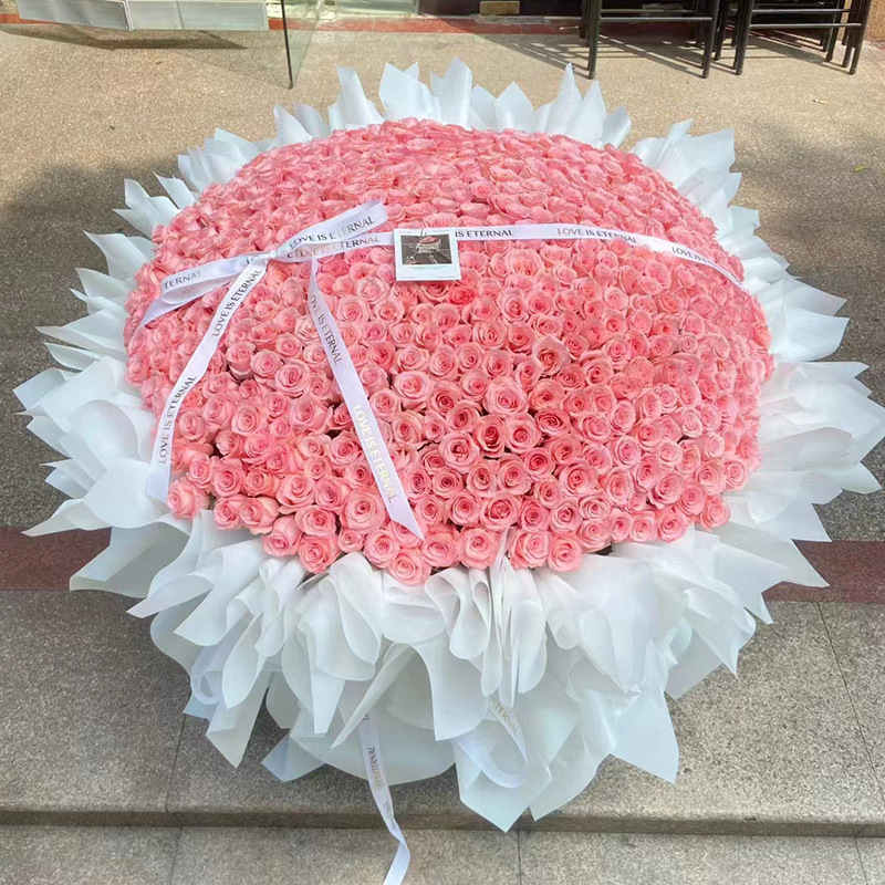 求婚朵玫瑰花束52送女友七夕花束9990表白配送鲜花速递同城朵