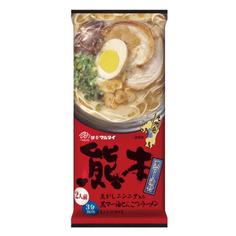 日本进口面条玛尔泰九州熊本蒜香浓汤速食拉面日式方便面批发零食