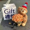 520情人节永生玫瑰仿真香皂花花束小熊抱抱桶送女友闺蜜生日礼物
