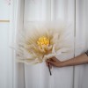 橱窗装饰仿真纱花婚庆布置户外活动装饰丝网牡丹大型美陈假花批发