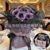 永生花玫瑰成品婚庆情人节礼物香皂花花束跨境仿真花假花送女生花