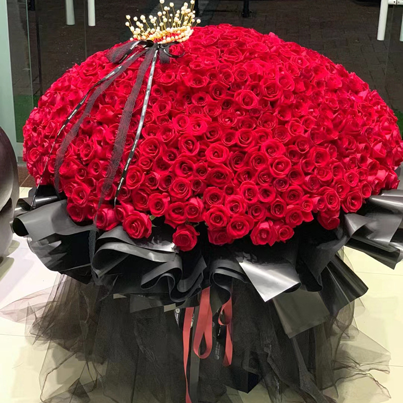 求婚朵玫瑰花束52送女友七夕花束9990表白配送鲜花速递同城朵