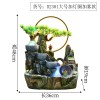 高山循环流水摆件客厅造鱼缸假山水车喷泉盆景装饰生财风水轮转球