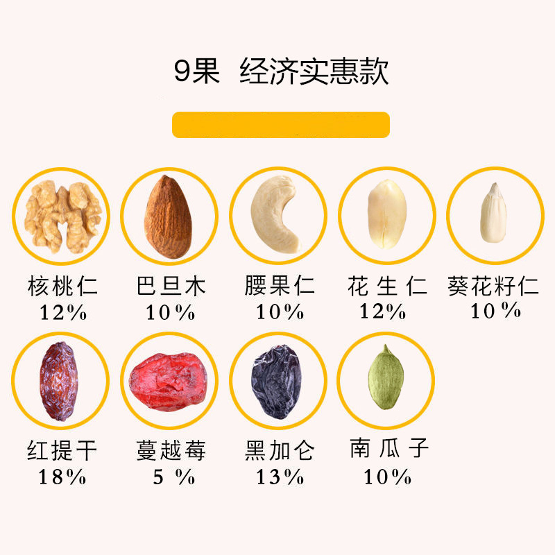 2026年新货混合坚果每日坚果500g散装罐装孕妇休闲零食厂家批发