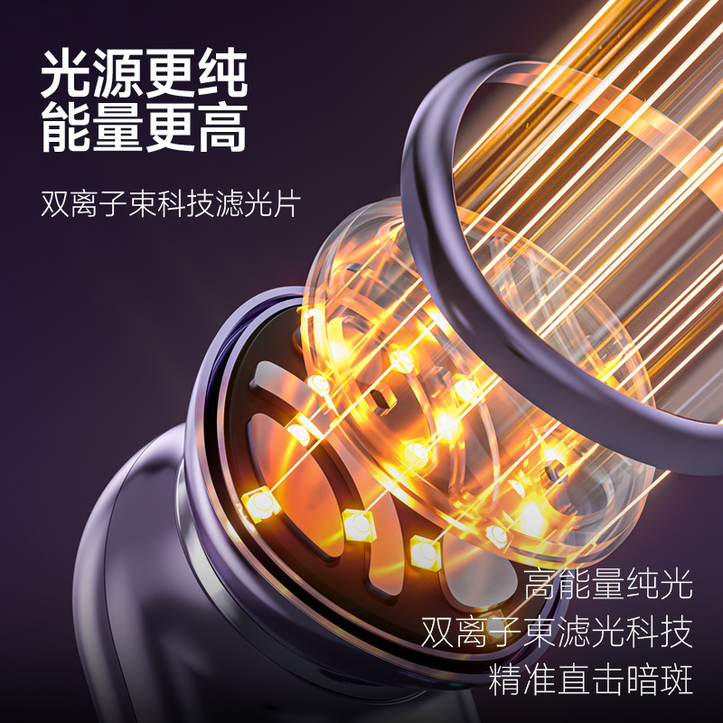 跨境新款EMS微电流美容仪 脸部红光嫩肤提拉紧致多功能家用美容仪