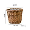 创意柳编花盆手工编织桌面收纳花篮藤编绿萝盆客厅摆件花园花器盆