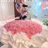 鲜花999同北京束99朵玫瑰花199速递上海配送城生日订婚七夕