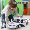 公安警车玩具车警车110男孩警察玩具声光车模惯性车批发代发包邮