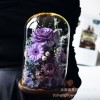GLORIOUS永生花成品玫瑰保鲜花带灯高级感送女友七夕情人节礼物
