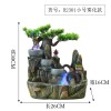 高山循环流水摆件客厅造鱼缸假山水车喷泉盆景装饰生财风水轮转球