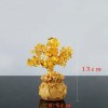 黄水晶发财树酒柜装饰品摆件家居客厅聚财风水摇钱树创意开业礼品