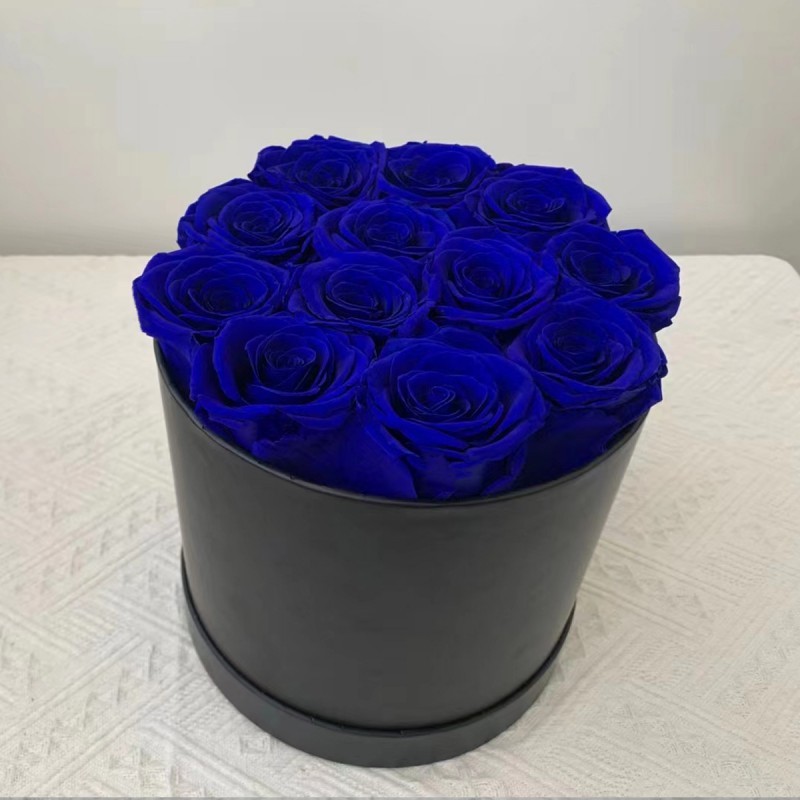 永生花亚克力抱抱桶成品系列情人节玫瑰花蘑菇头亚马逊母亲节礼物