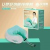 艾可熊按摩枕颈椎按摩器家用老年礼品敲打按摩披肩加热震动U型枕