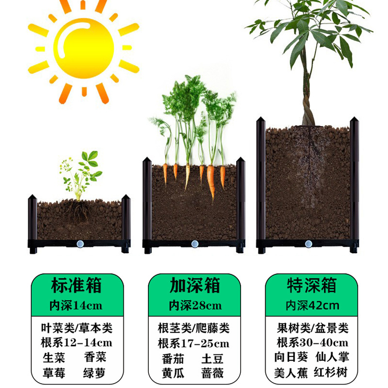 蔬菜花园种植箱塑料韭菜拼装酒店蔬菜箱耐用阳台种花神器种菜造型