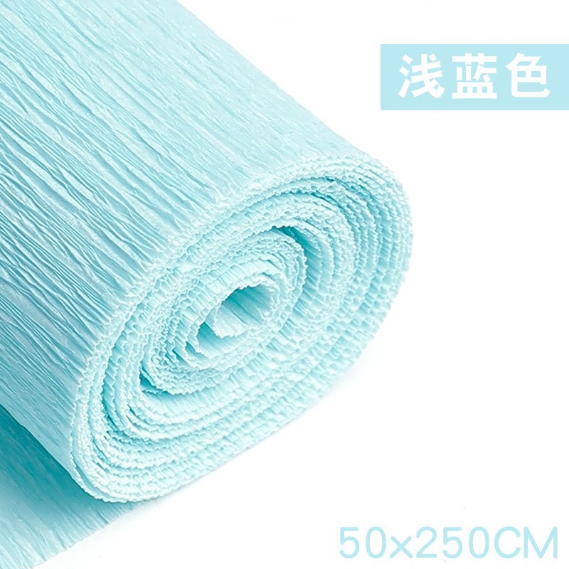 加厚皱纹纸康乃馨diy花手工材料纸彩色褶皱纸玫瑰花卷边纸手揉纸