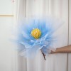 橱窗装饰仿真纱花婚庆布置户外活动装饰丝网牡丹大型美陈假花批发