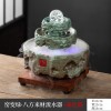 八方来财陶瓷流水循环水时来运转办公室桌面招财风水摆件开业礼品