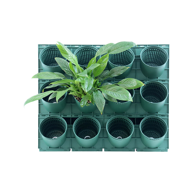 室外花盆垂直立体绿化种植盒花园多层组装式市政围挡壁挂式植物墙