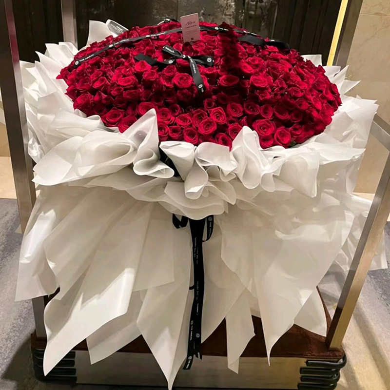 求婚朵玫瑰花束52送女友七夕花束9990表白配送鲜花速递同城朵