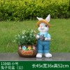花园卡通兔子花缸园艺种植动物花盆玻璃钢雕塑装饰品草坪布景摆件