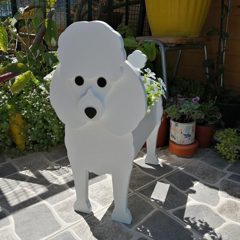 跨境创意花盆宠物摆件盆栽阳台花园家居装饰品庭院创意狗花盆摆件