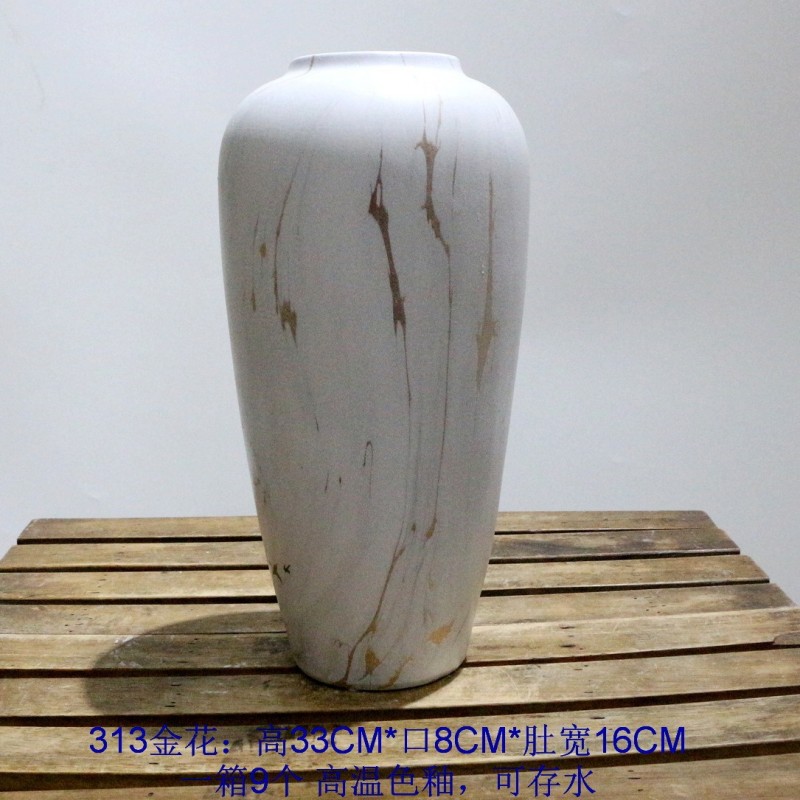 厂家直销陶瓷花瓶批发现代时尚花插花器家居饰品仿真花鲜花花瓶