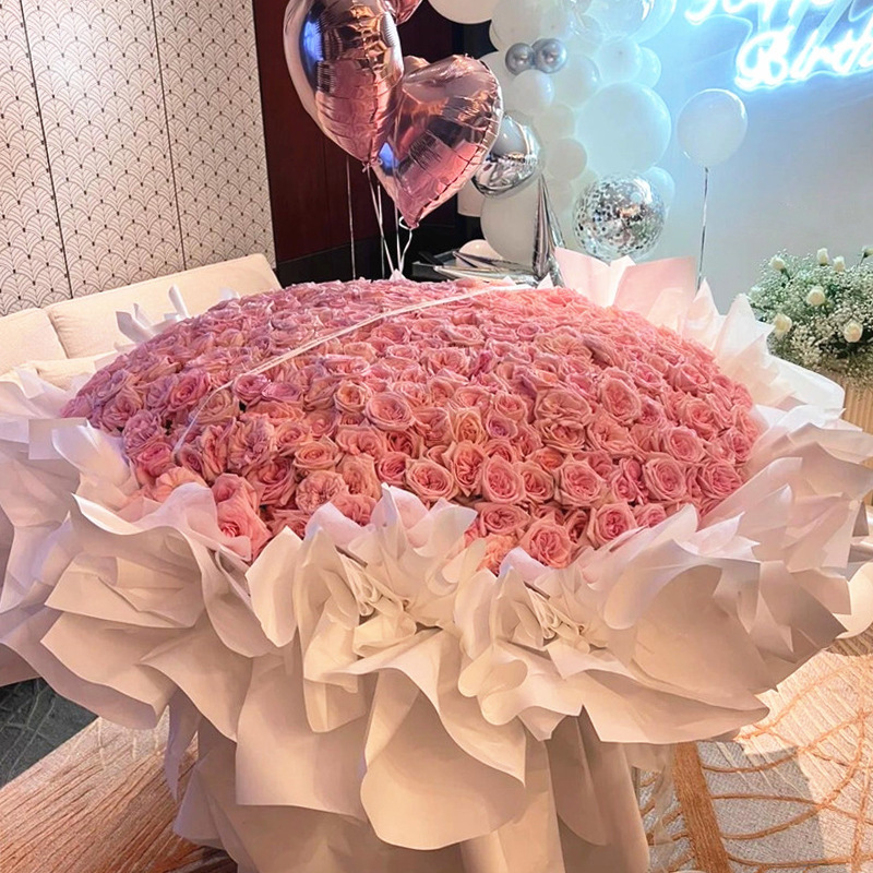 情人节999/199/99朵红粉玫瑰花生日花束订婚鲜花速递同城配送其他