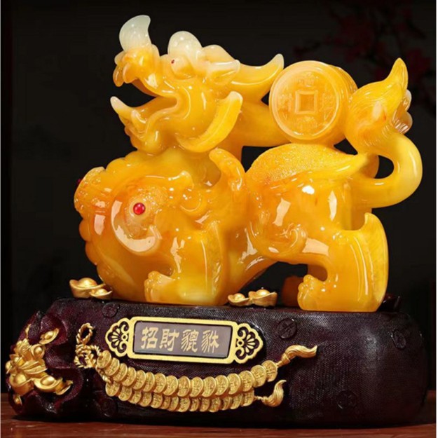 中式龙船一帆风顺摆件 开业大吉办公室玄关招财乔迁树脂工艺品