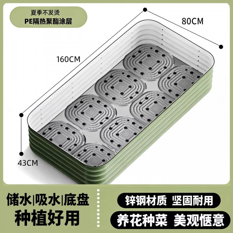 金属花箱庭院户外花园阳台露台镀锌板铁艺大花箱种菜种树养花专用