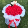 999朵玫瑰花束花表白订婚520走心礼品鲜花香皂花送女友结婚